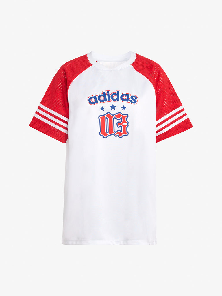 ADIDAS t-shirt originals jersey bb donna bianco