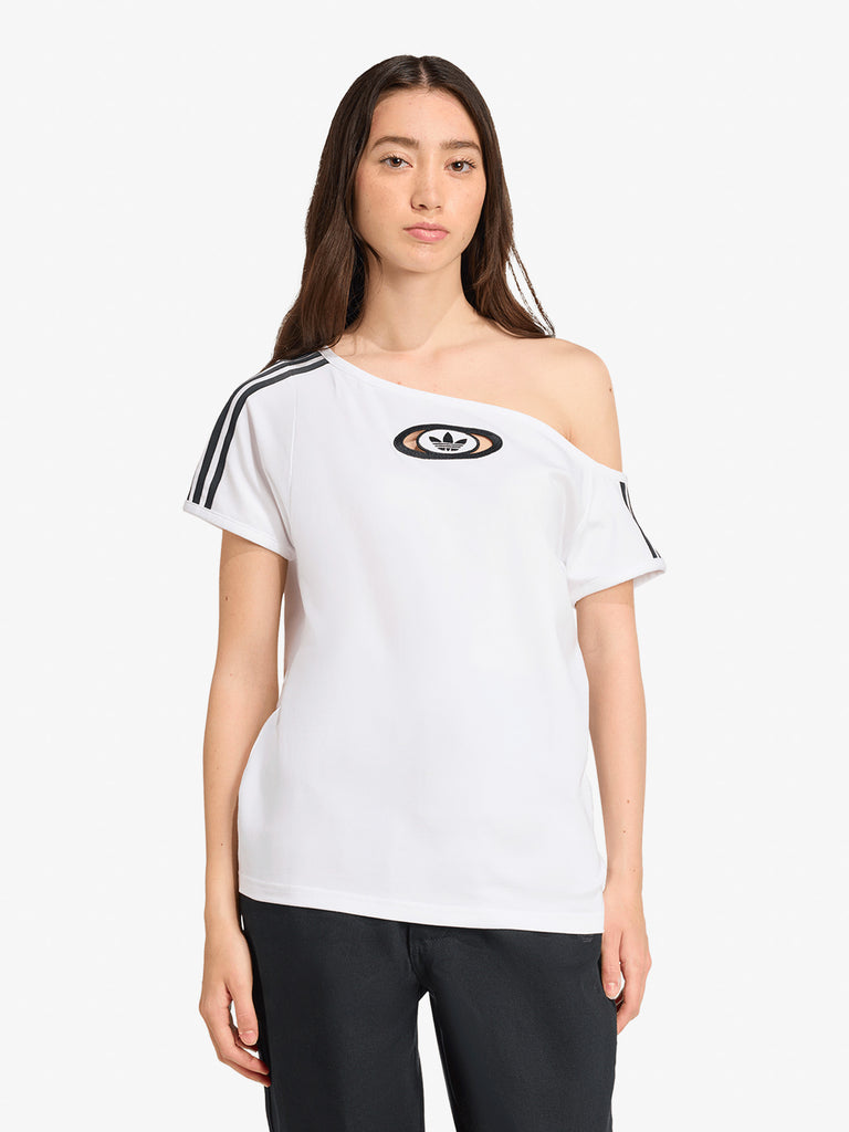 ADIDAS t-shirt originals campus 2000 off donna bianco cotone