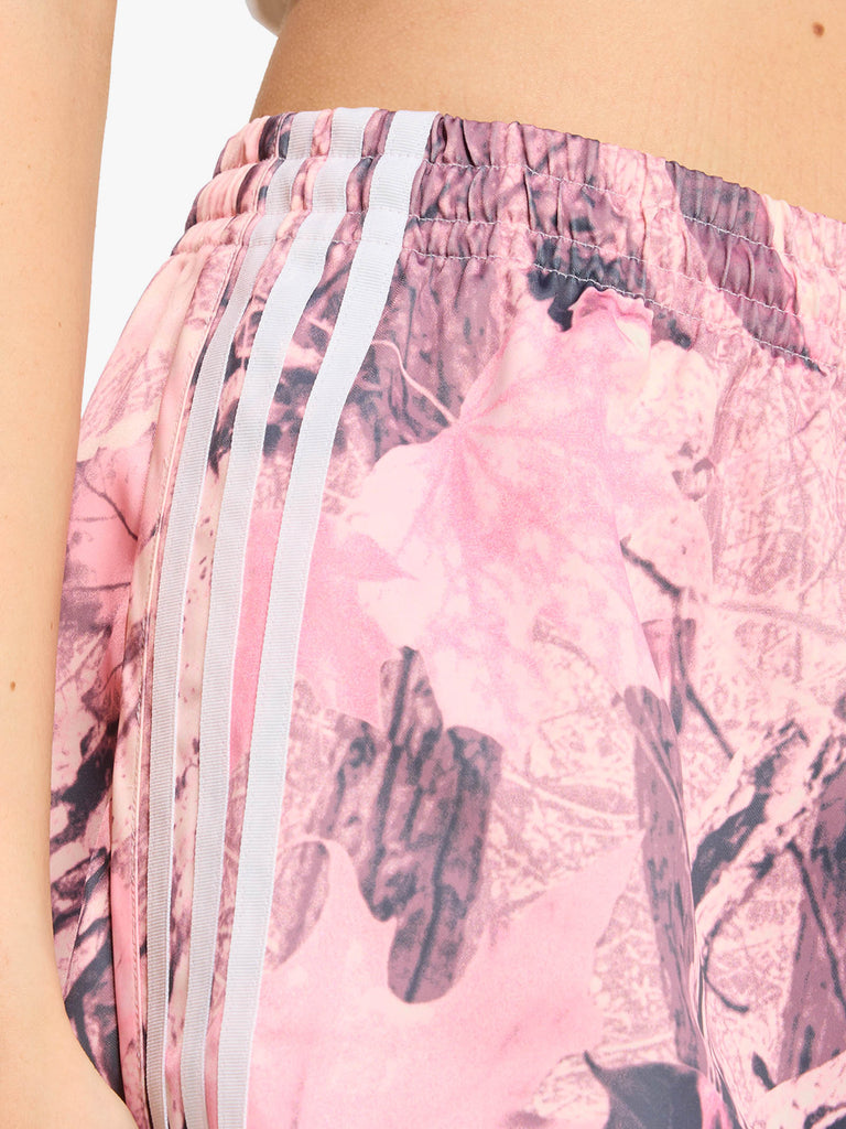 ADIDAS shorts originals satin ruffle 3-stripes donna rosa multi