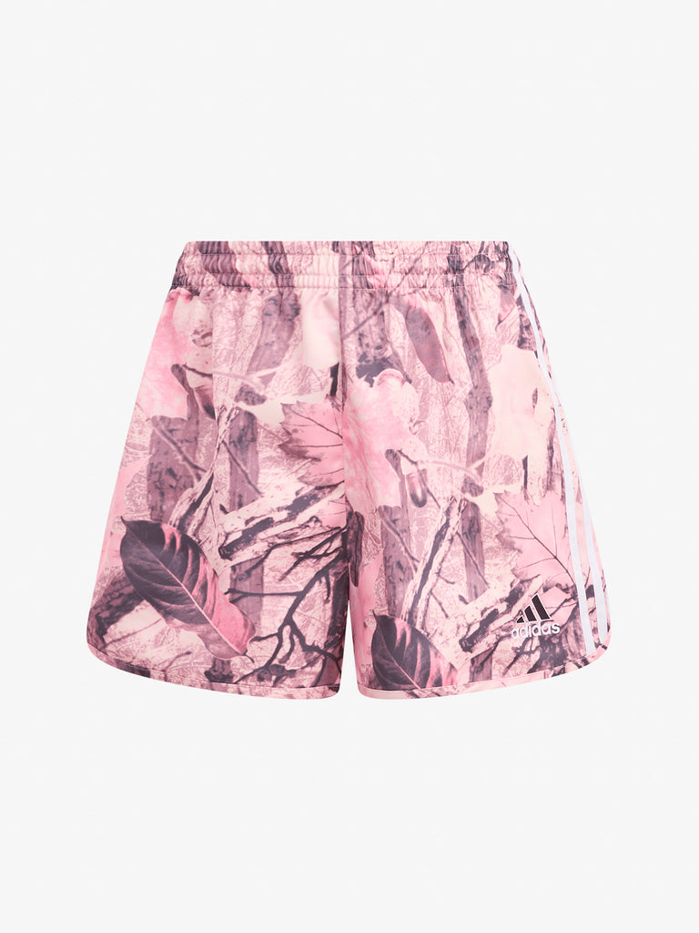 ADIDAS shorts originals satin ruffle 3-stripes donna rosa multi