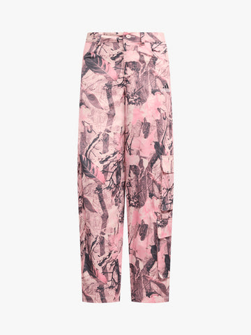 ADIDAS pantaloni cargo sat donna rosa