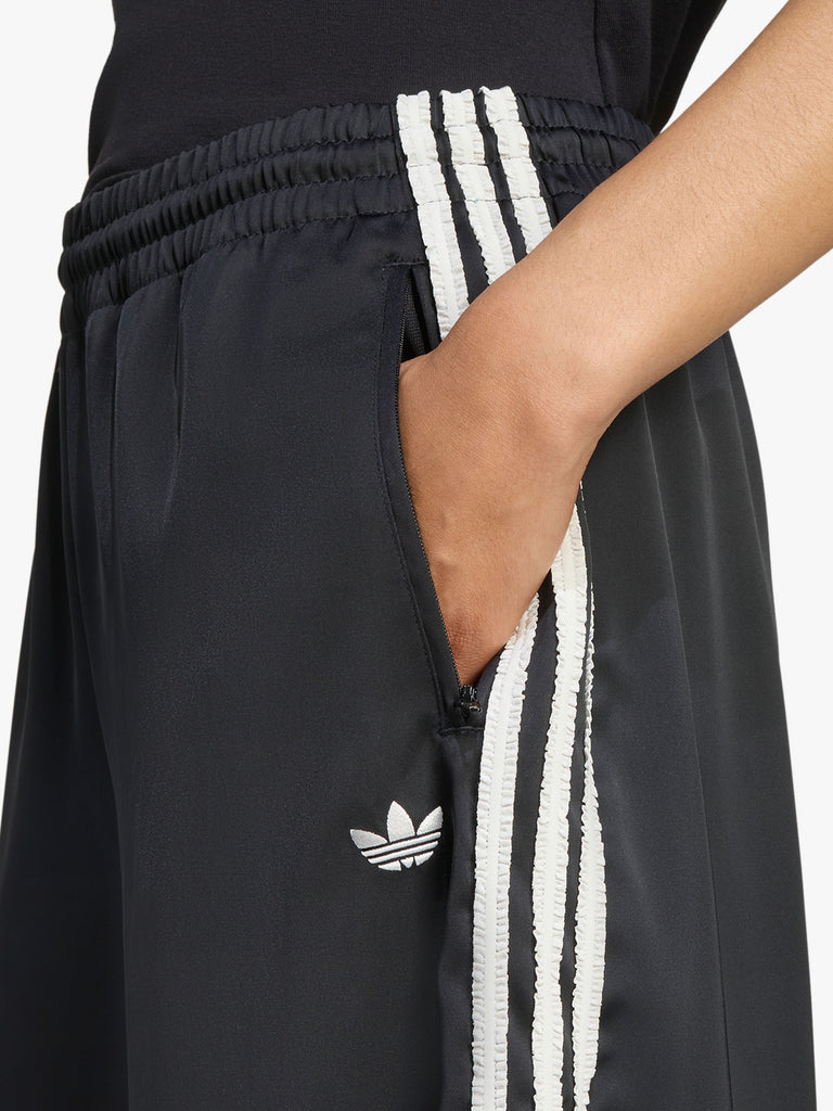 ADIDAS pantaloni originals satin ruffle 3-stripes donna nero