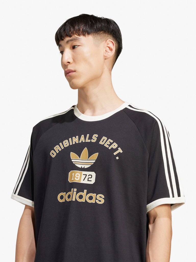 ADIDAS t-shirt originals graphics uomo nero cotone