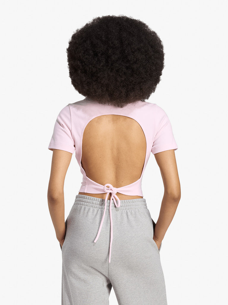 ADIDAS t-shirt originals campus 2000 back cut out donna rosa