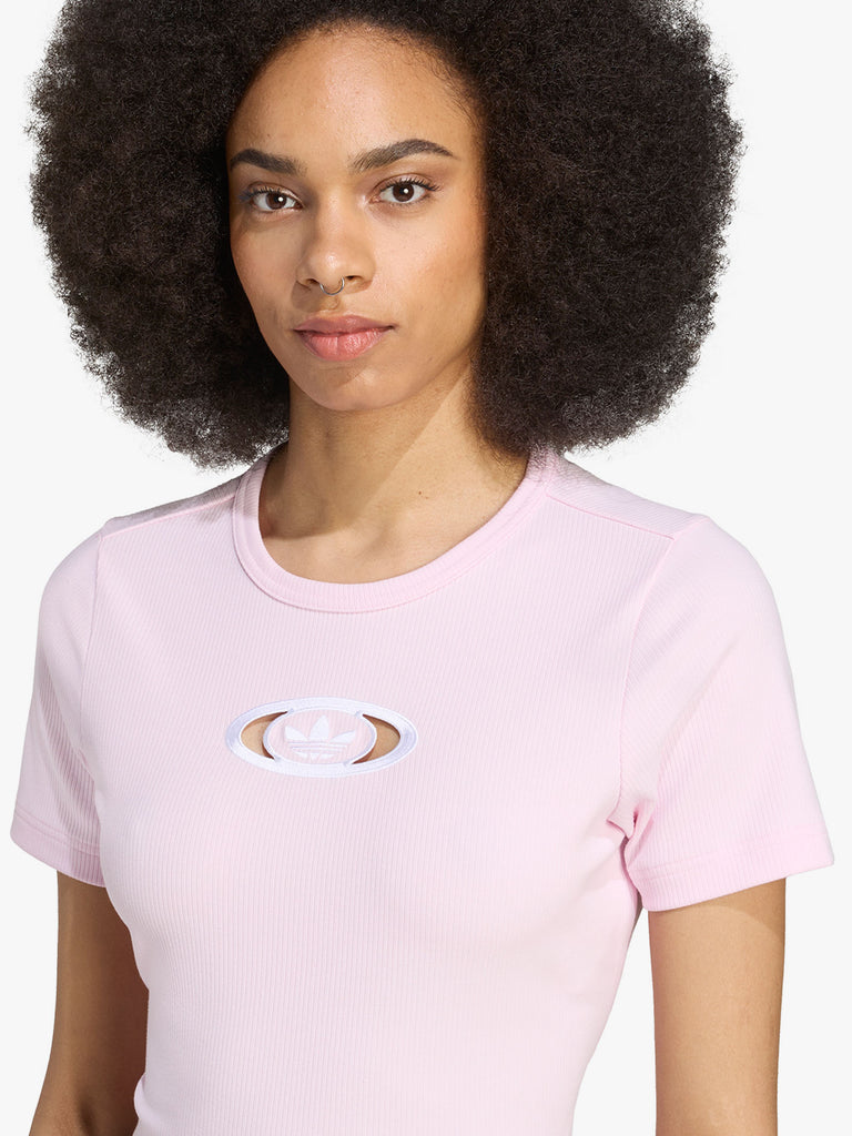 ADIDAS t-shirt originals campus 2000 back cut out donna rosa