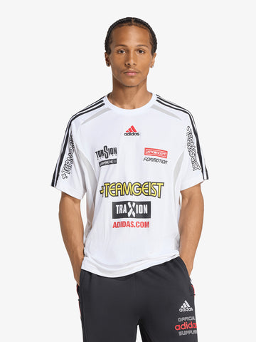 ADIDAS t-shirt originals teamgeist uomo bianco