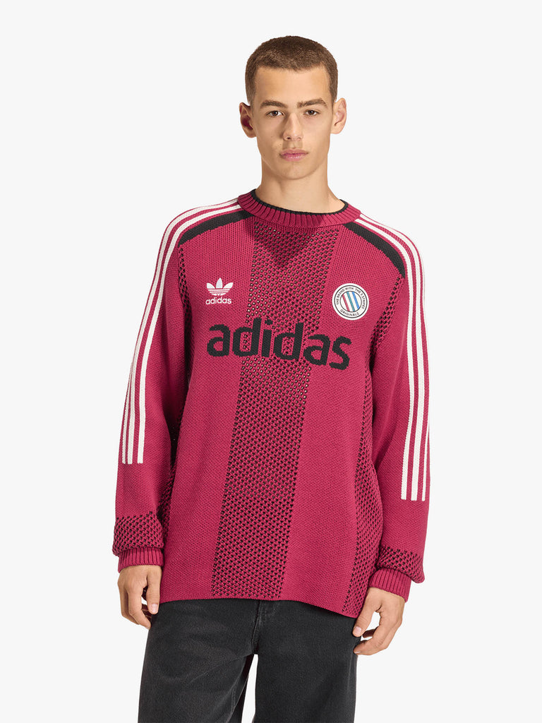 ADIDAS pullover adicolor blokecore unisex fucsia cotone