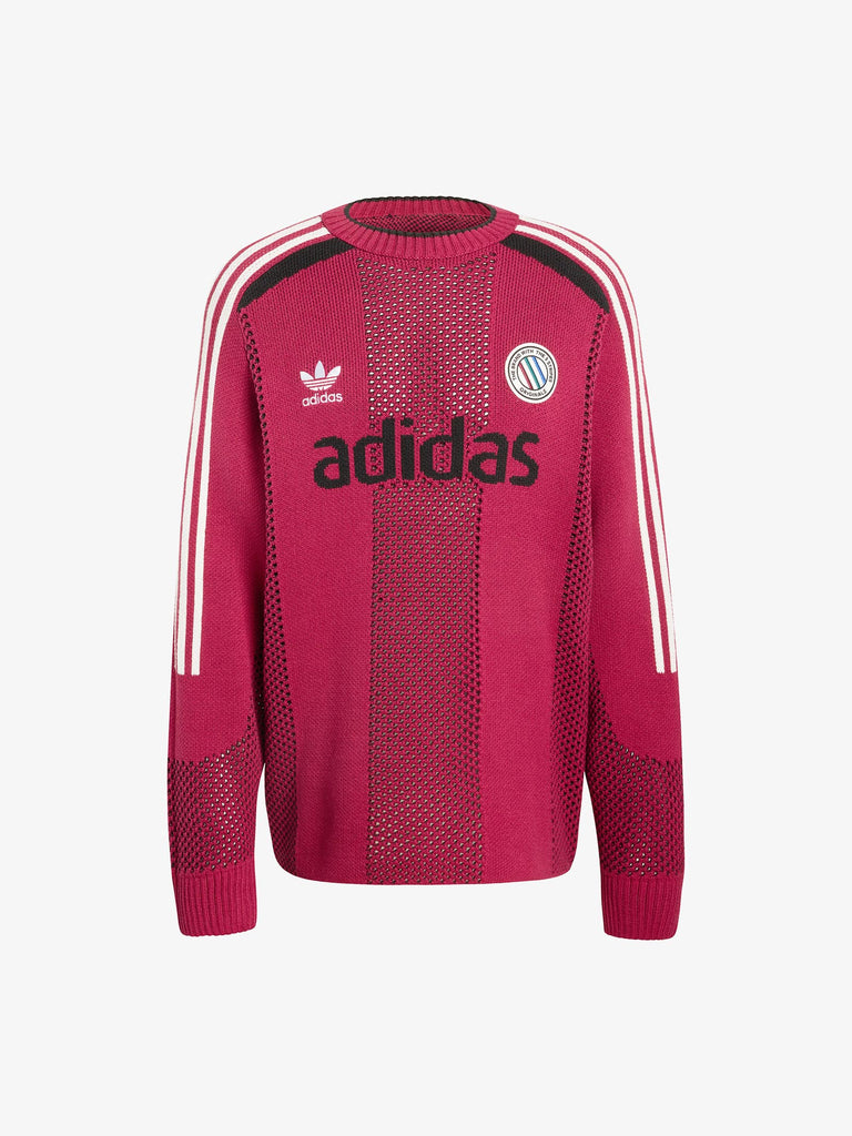 ADIDAS pullover adicolor blokecore unisex fucsia cotone
