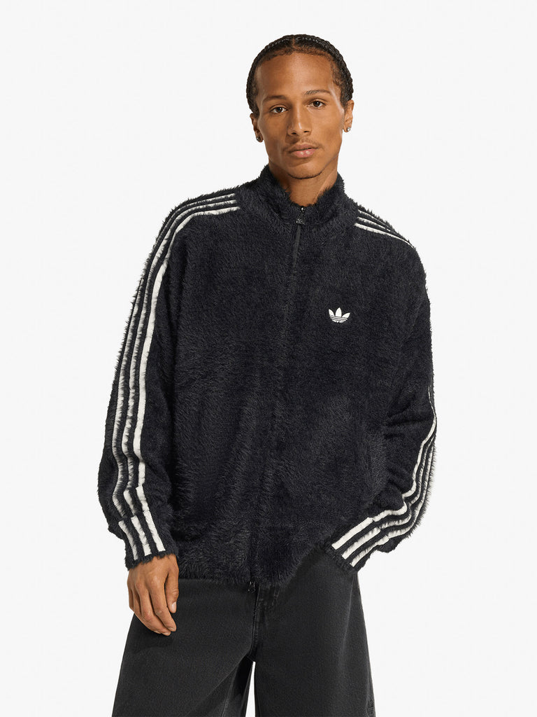 ADIDAS felpa girocollo classic in mohair sintetico uomo nero