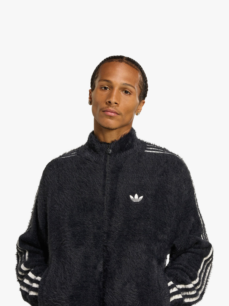 ADIDAS felpa girocollo classic in mohair sintetico uomo nero