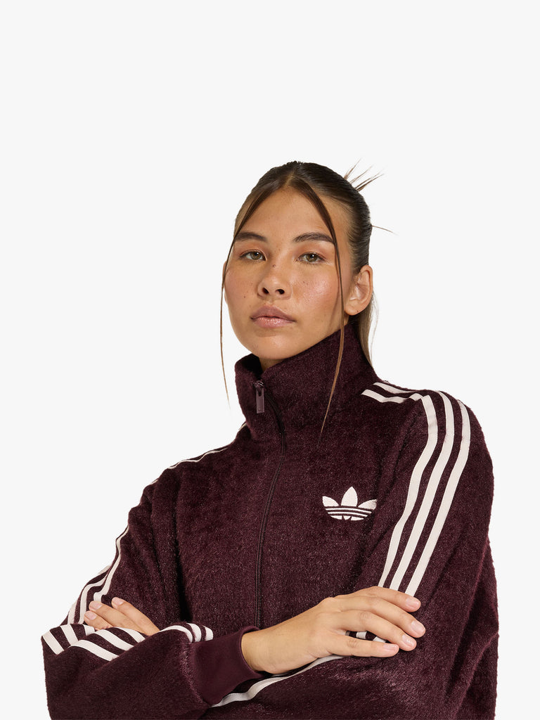 ADIDAS felpa girocollo bohair firebird donna bordeaux
