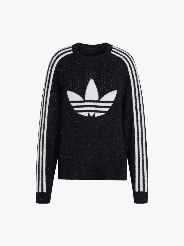 ADIDAS pullover metallic crew donna nero