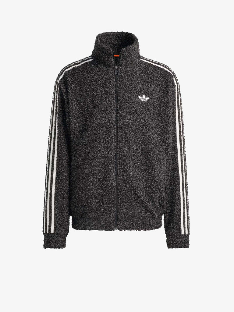 ADIDAS felpa girocollo boucle firebird uomo nero tessuto