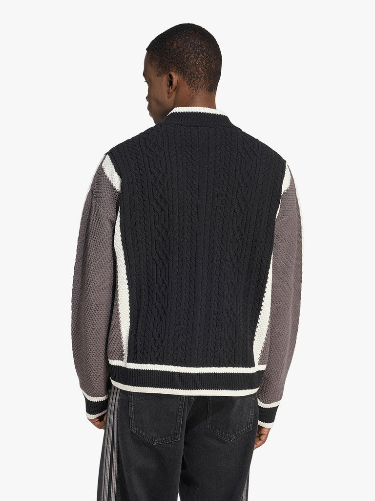 ADIDAS cardigan retro remix uomo nero