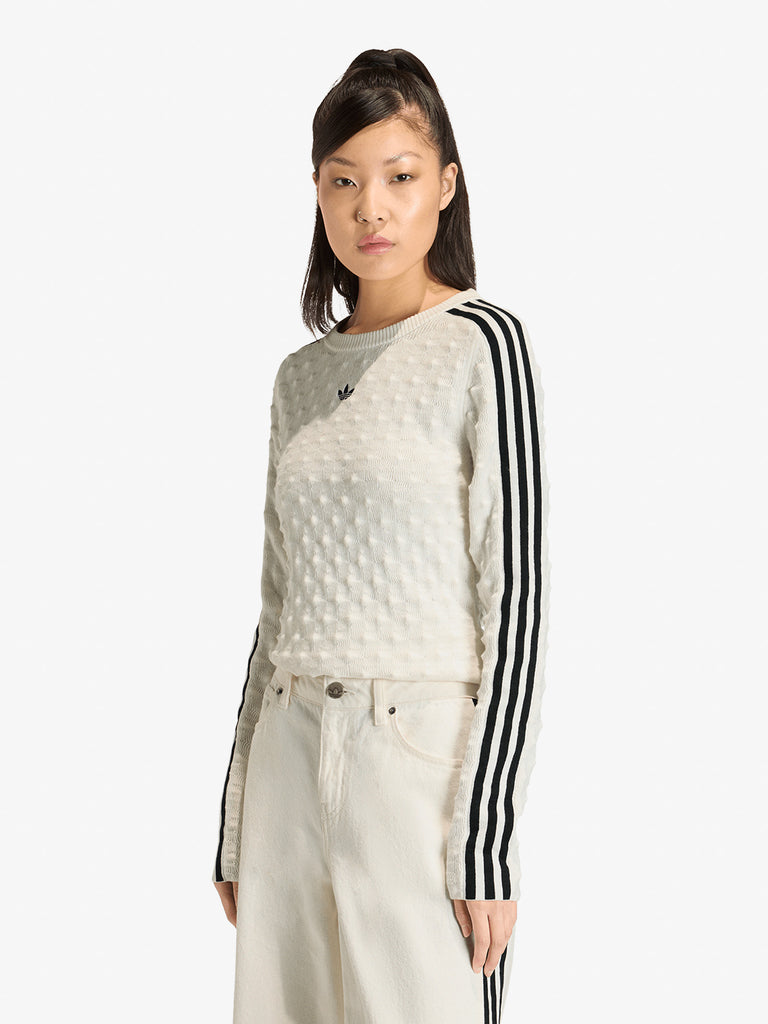 ADIDAS maglia a maniche lunghe originals solid spike donna bianco