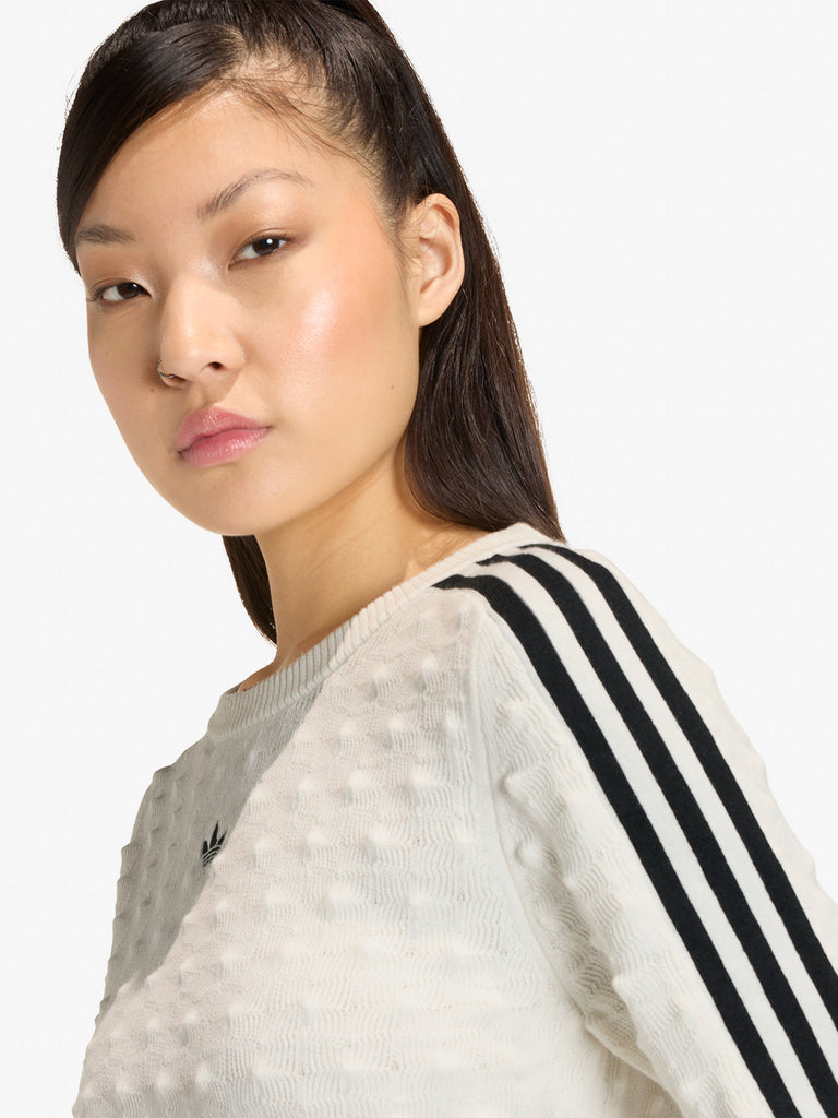 ADIDAS maglia a maniche lunghe originals solid spike donna bianco