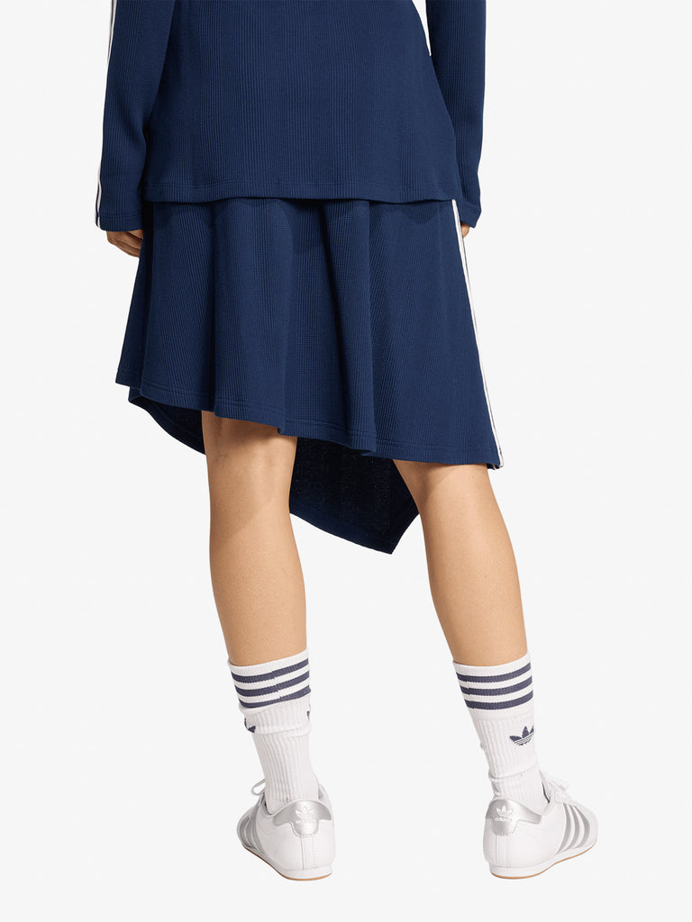 ADIDAS gonna midi asymetric donna blu cotone