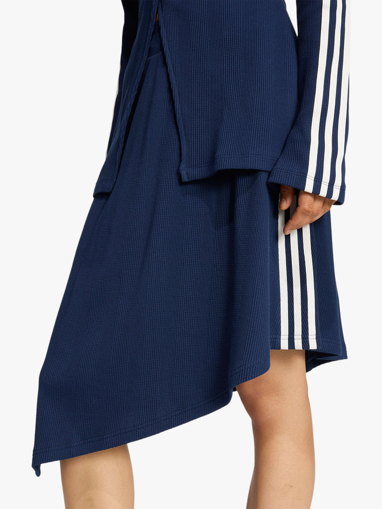 ADIDAS gonna midi asymetric donna blu cotone