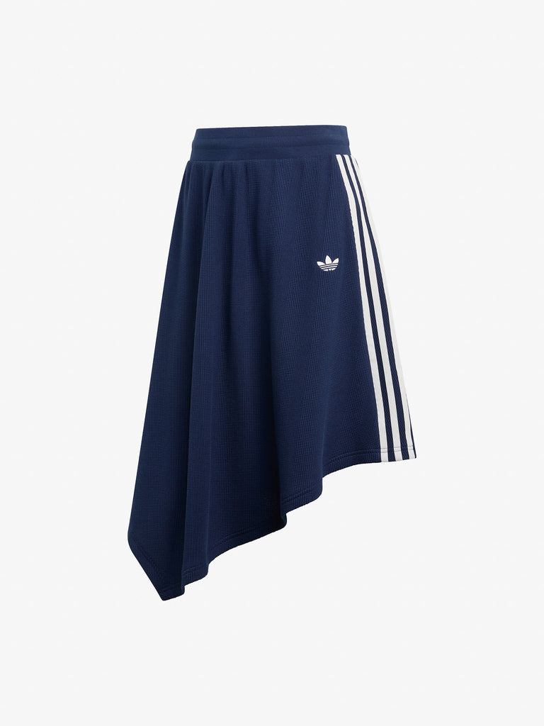 ADIDAS gonna midi asymetric donna blu cotone