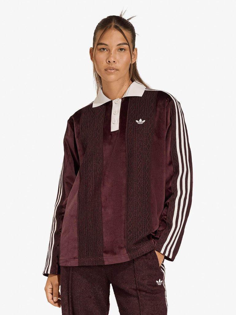ADIDAS maglia a maniche lunghe originals winterised donna bordeaux