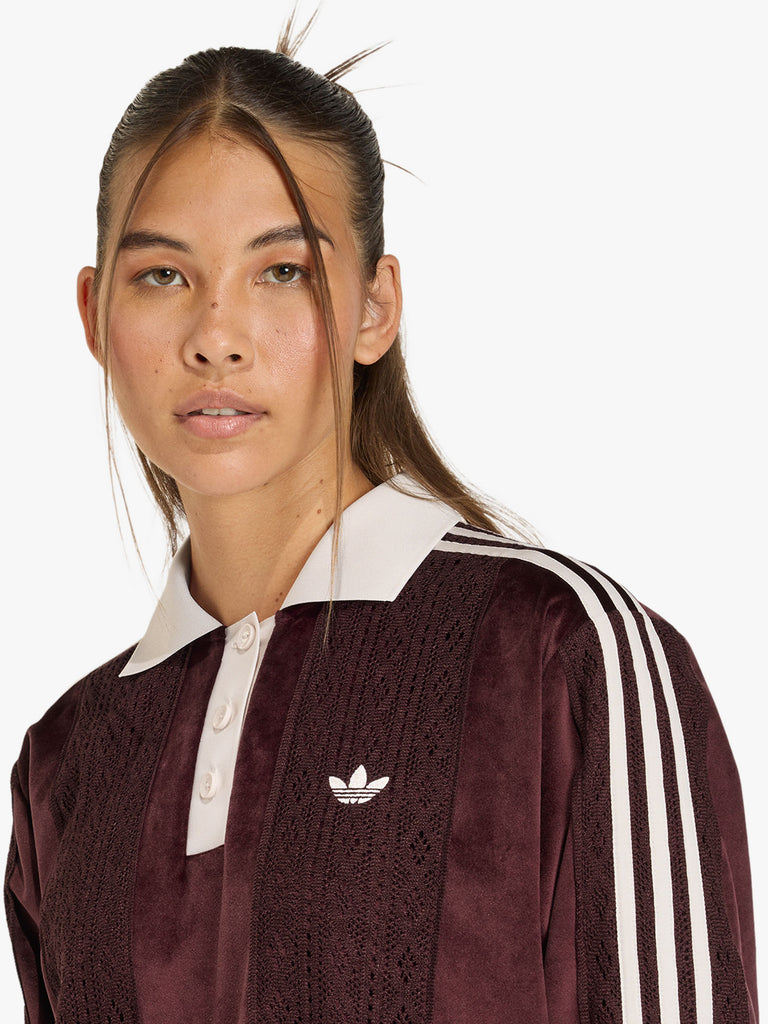 ADIDAS maglia a maniche lunghe originals winterised donna bordeaux