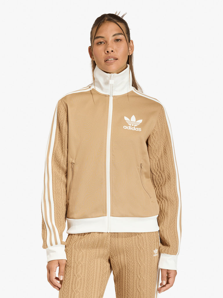 ADIDAS felpa girocollo adicolor classic firebird donna beige