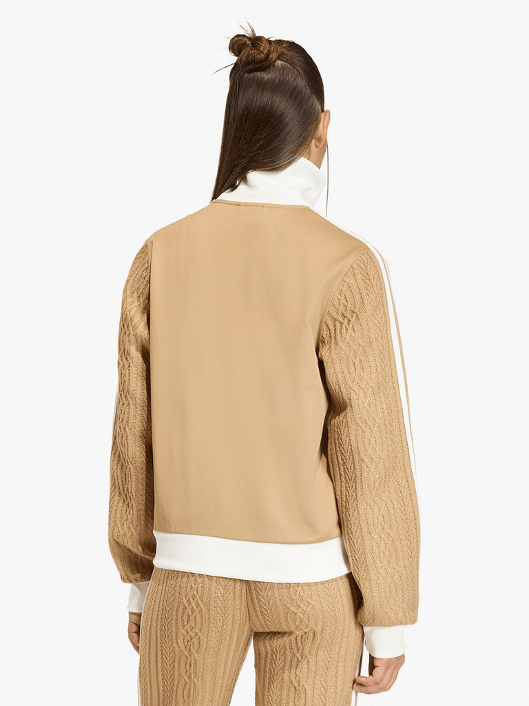 ADIDAS felpa girocollo adicolor classic firebird donna beige