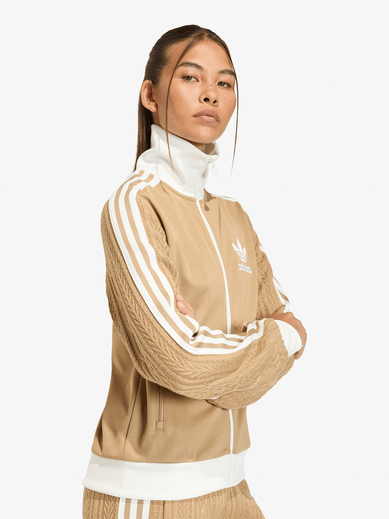 ADIDAS felpa girocollo adicolor classic firebird donna beige