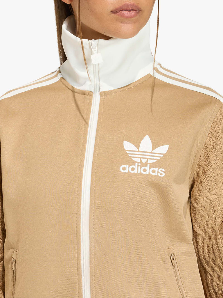 ADIDAS felpa girocollo adicolor classic firebird donna beige