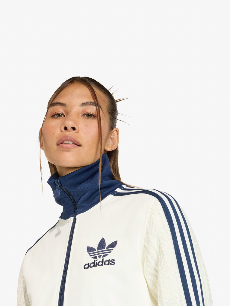 ADIDAS felpa girocollo adicolor classic firebird donna bianco