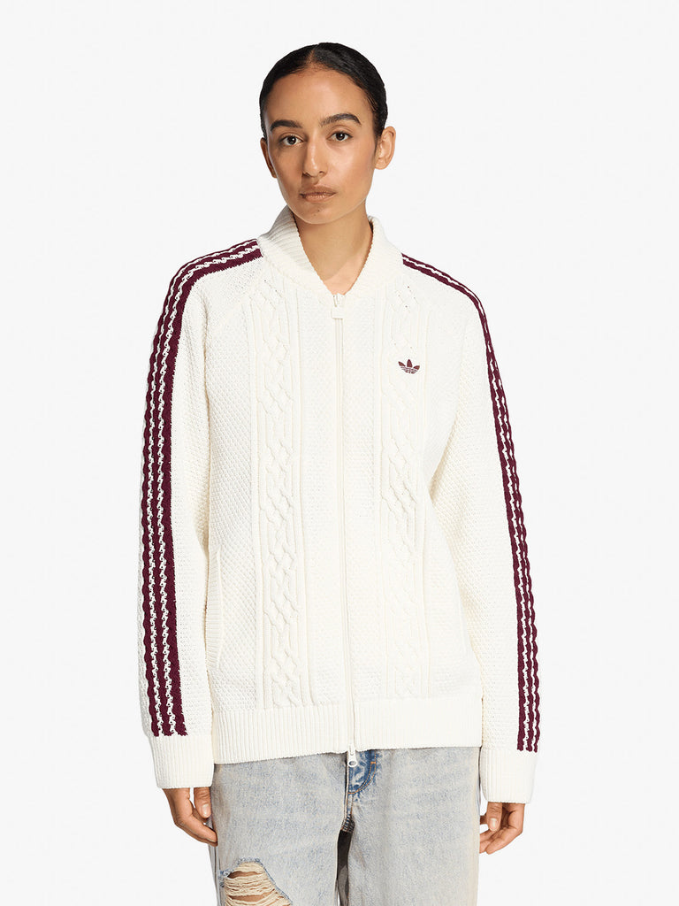 ADIDAS felpa girocollo originals archive cutline donna bianco