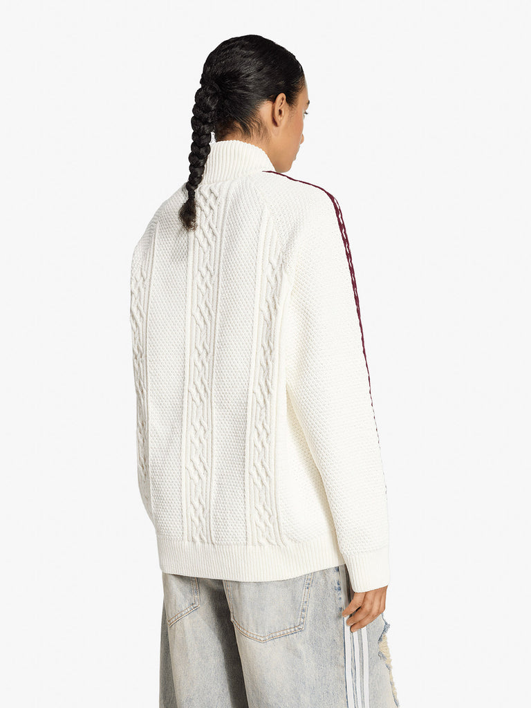 ADIDAS felpa girocollo originals archive cutline donna bianco