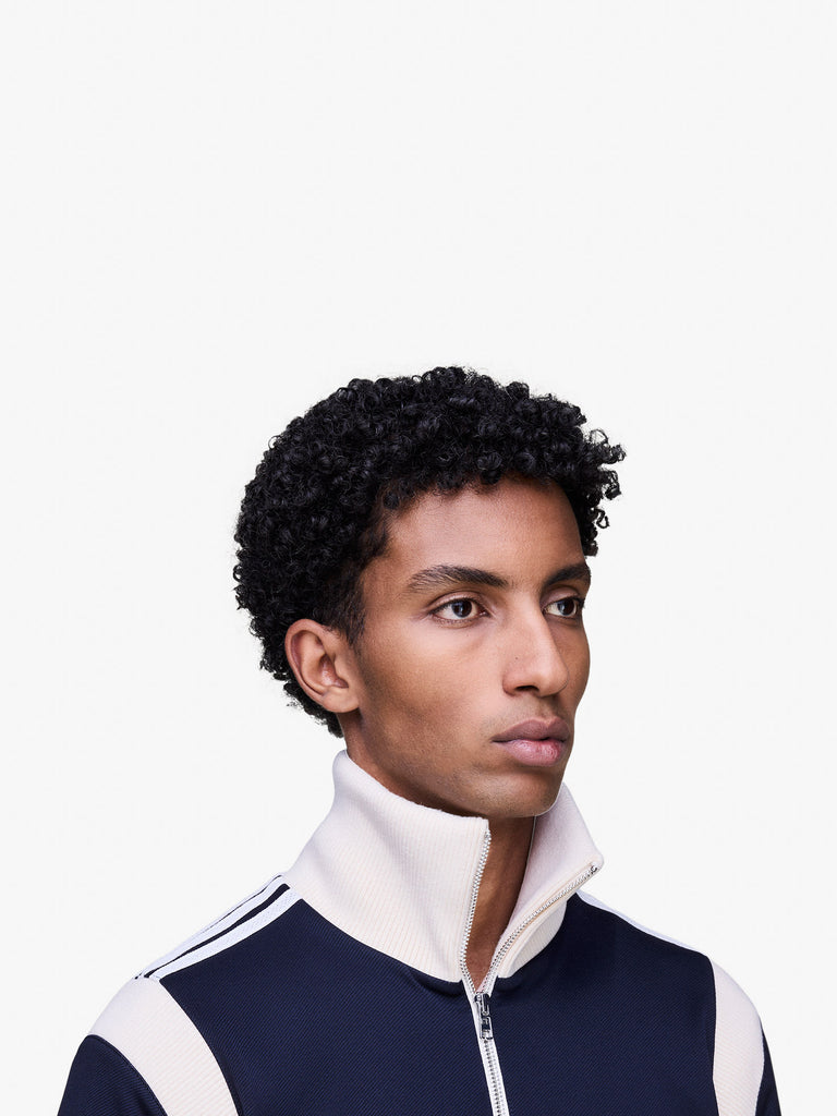 ADIDAS X WALES BONNER felpa girocollo galles bonner twill blu