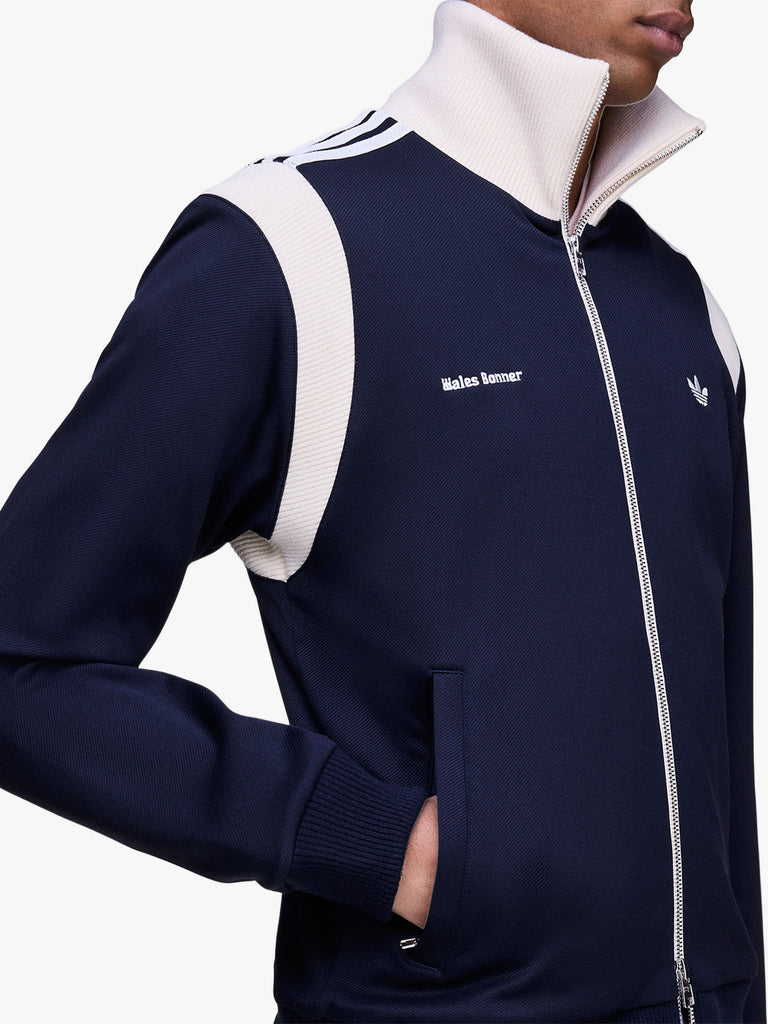 ADIDAS X WALES BONNER felpa girocollo galles bonner twill blu