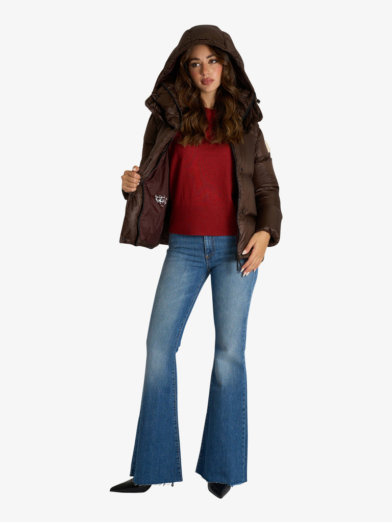 AFTER LABEL giubbotto kipnuk donna marrone