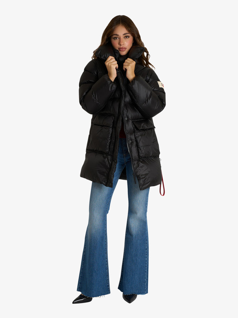 AFTER LABEL giubbotto tura donna nero