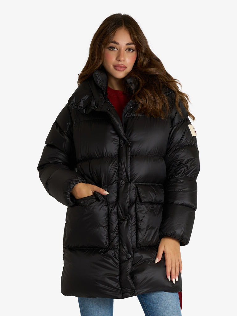 AFTER LABEL giubbotto tura donna nero