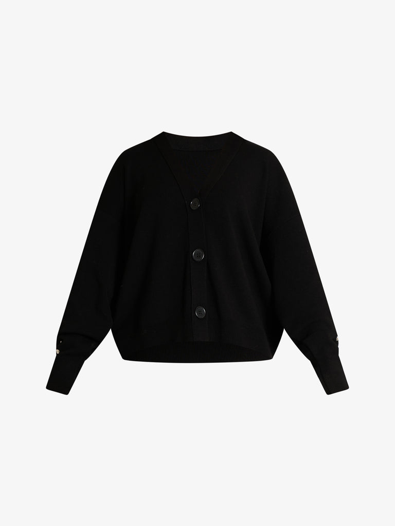 AKEP cardigan con borchie donna nero