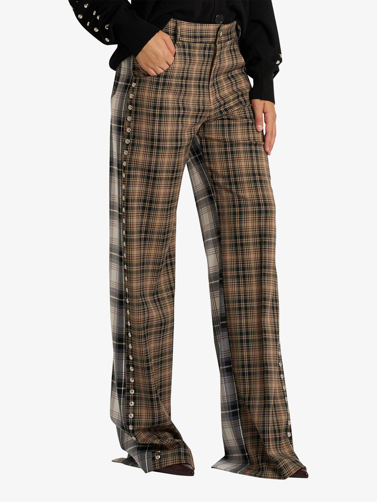 AKEP pantalone doppia fantasia donna multicolor