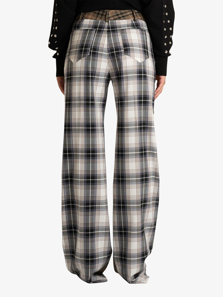 AKEP pantalone doppia fantasia donna multicolor