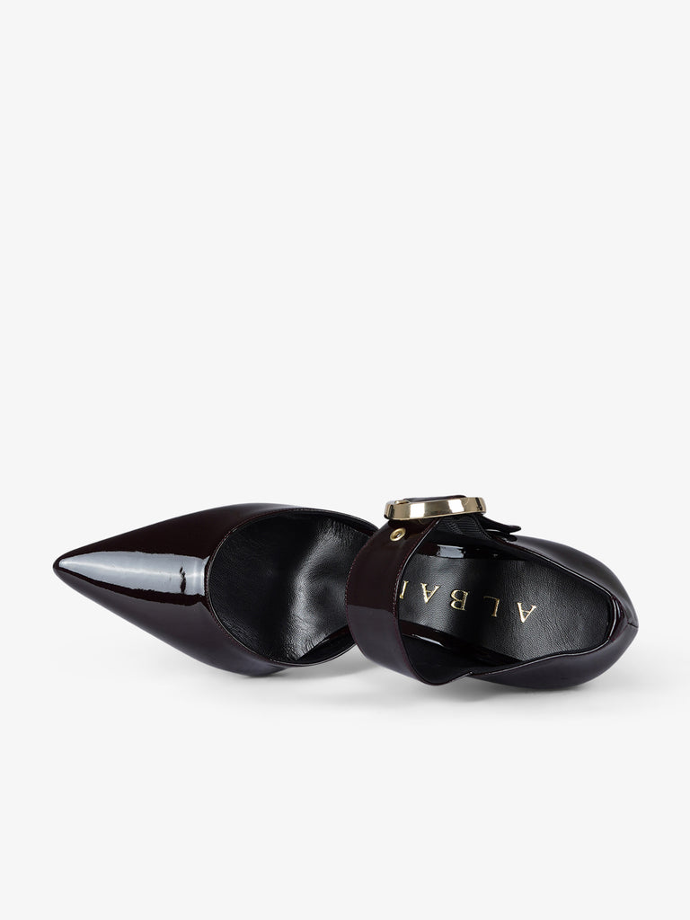 ALBANO décolleté donna 2900 vernice bordeaux