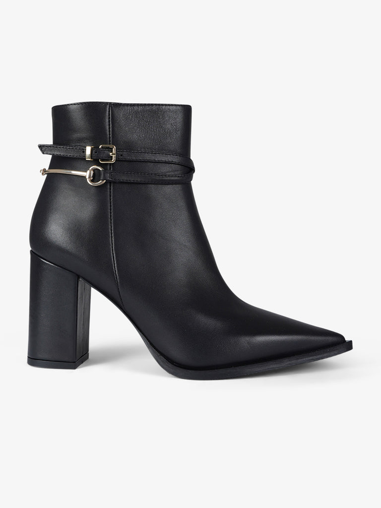 ALBANO tronchetti donna 2912 pelle nero