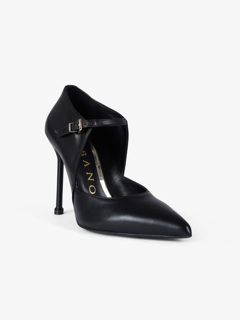 ALBANO décolleté donna 2926 pelle nero