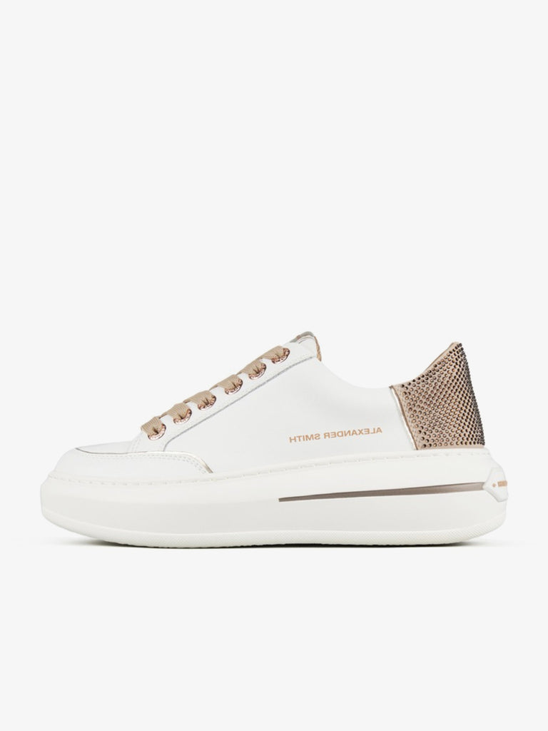 ALEXANDER SMITH sneakers donna lancaster pelle beige