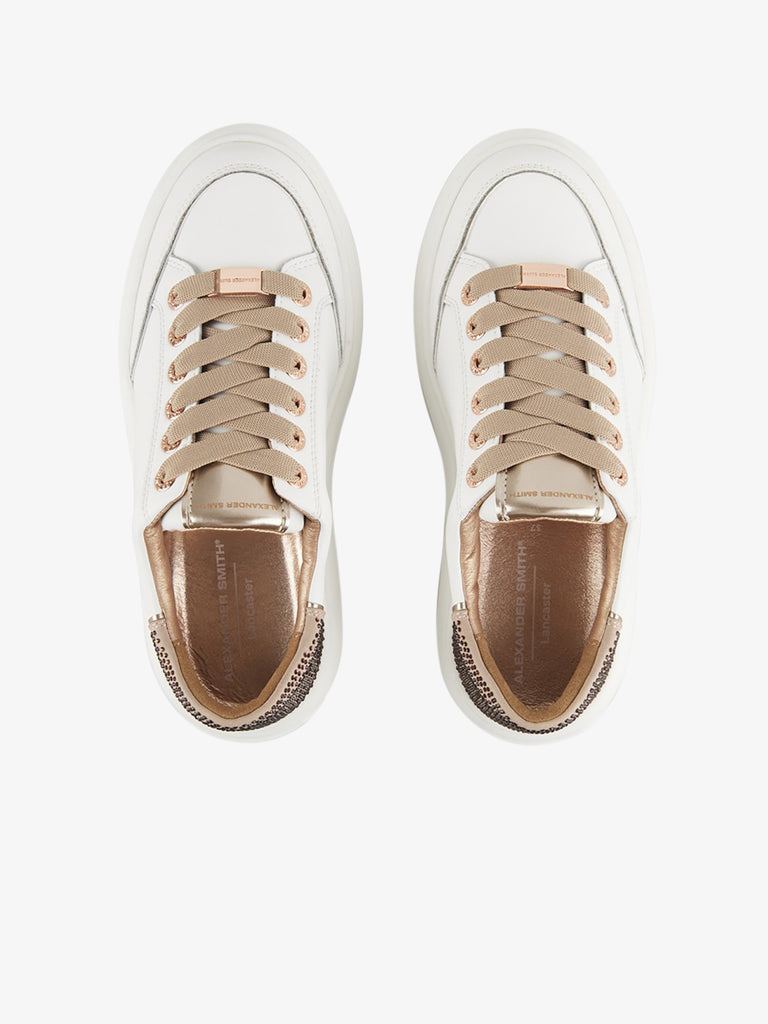 ALEXANDER SMITH sneakers donna lancaster pelle beige