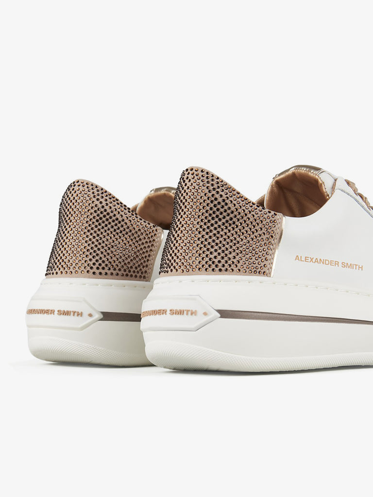 ALEXANDER SMITH sneakers donna lancaster pelle beige