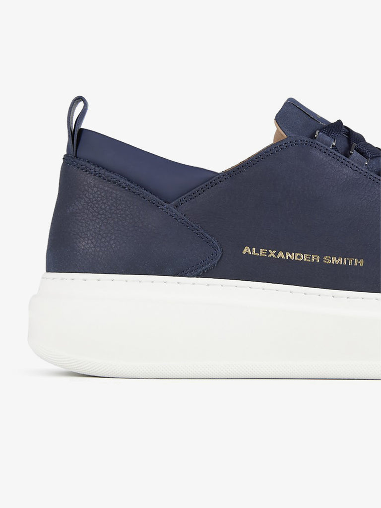 ALEXANDER SMITH sneakers uomo wembley pelle blu