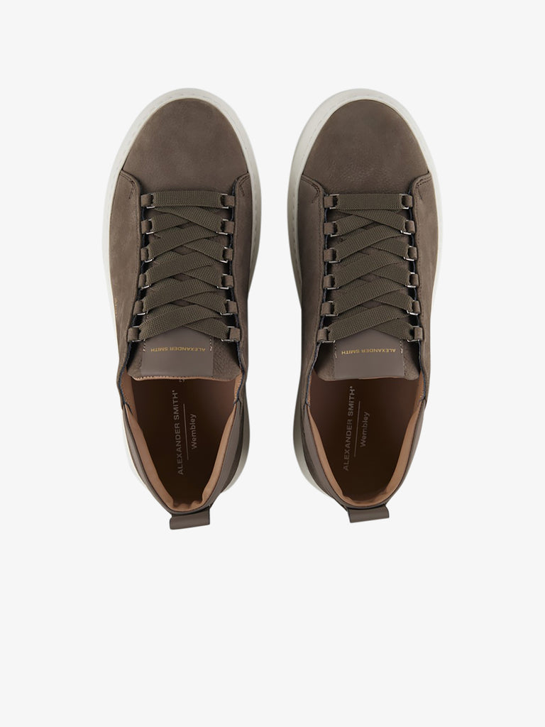 ALEXANDER SMITH sneakers uomo wembley pelle marrone