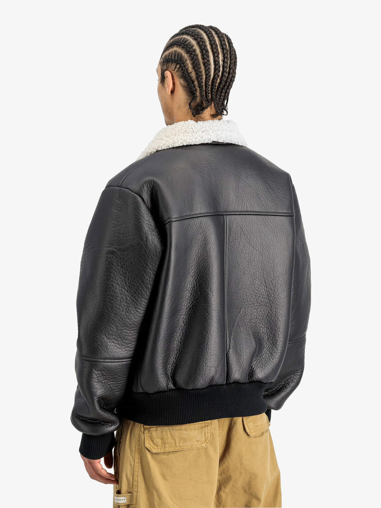 ALPHA INDUSTRIES giubbotto b-15 mod winter uomo nero