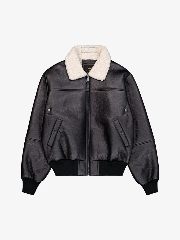 ALPHA INDUSTRIES giubbotto b-15 mod winter uomo nero